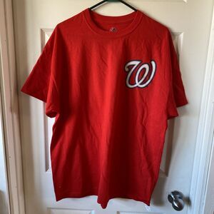 Majestic Men’s XL Bryce Harper Washington Red Crew Neck Short Sleeve
